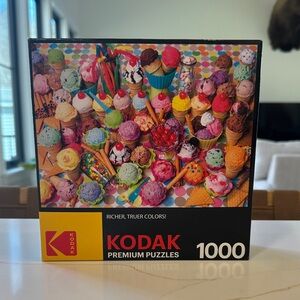 Kodak Premium 1000 Piece Puzzle - Variety of Colorful Ice Cream